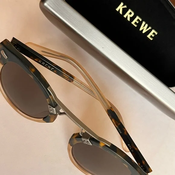 Krewe St. Louis sunglasses STL II RARE silver hardware - Picture 7 of 9